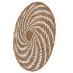 ΔΙΑΚΟΣΜΗΤΙΚΟ ΤΟΙΧΟΥ ΣΤΡΟΓΓΥΛΟ HM7830.01 ΣΠΙΡΑΛ ΟΨΗ-SEAGRASS ΣΕ ΛΕΥΚΟ-ΦΥΣΙΚΟ ΧΡΩΜΑ Φ61x3εκ. - Image 3