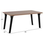 ΔΙΣΚΟΣ-ΒΟΗΘΗΤΙΚΟ ΤΡΑΠΕΖΑΚΙ ΚΡΕΒΑΤΙΟΥ BRITTA ΠΤΥΣΣΟΜΕΝΑ ΠΟΔΙΑ HM8965.11 60x34x29Yεκ. - Image 2