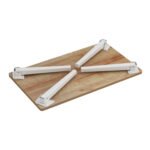 ΔΙΣΚΟΣ-ΒΟΗΘΗΤΙΚΟ ΤΡΑΠΕΖΑΚΙ ΚΡΕΒΑΤΙΟΥ BRITTA ΠΤΥΣΣΟΜΕΝΑ ΠΟΔΙΑ HM8965.12 60x34x29 εκ. - Image 5