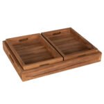 ΔΙΣΚΟΣ ΞΥΛΙΝΟΣ 3 ΤΜΧ HM7894 ΞΥΛΟ ΤΕΑΚ ΣΕ ΦΥΣΙΚΟ ΧΡΩΜΑ 39x29x7εκ. - Image 3