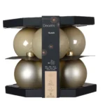 Beauty Home ΓΥΑΛΙΝΕΣ ΜΠΑΛΕΣ ΣΑΜΠΑΝΙ 6 CM ΣΕΤ 12 ΤΜΧ - Image 2