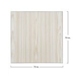 ΕΠΙΦΑΝΕΙΑ ΤΡΑΠΕΖΙΟΥ ΑΠΟ MDF 70Χ70 εκ. HM8438.03 ΔΡΥΣ ΜΑΥΡΟ - Image 2