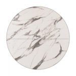 ΕΠΙΦΑΝΕΙΑ ΤΡΑΠΕΖΙΟΥ HPL HM5841.11 MARBLE WHITE-GREY Φ60 εκ. ΠΑΧΟΥΣ 12mm. - Image 2