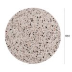 ΕΠΙΦΑΝΕΙΑ ΤΡΑΠΕΖΙΟΥ ΣΤΡΟΓΓΥΛΗ Φ60Χ2.5εκ. 5766 WERZALIT TERRAZZO HM5227.16 - Image 2