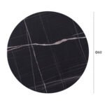 ΕΠΙΦΑΝΕΙΑ ΤΡΑΠΕΖΙΟΥ 741 WERZALIT Φ60Χ2.5εκ. ΜΑΥΡΟ ΜΑΡΜΑΡΟ HM5227.13 - Image 2