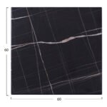 ΕΠΙΦΑΝΕΙΑ ΤΡΑΠΕΖΙΟΥ WERZALIT 60Χ60Χ3.5εκ.  ΜΑΥΡΟ ΜΑΡΜΑΡΟ 741 HM5229.13 - Image 2