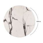 ΕΠΙΦΑΝΕΙΑ ΤΡΑΠΕΖΙΟΥ WERZALIT Φ60Χ2.5εκ. MARBLE WHITE-GREY 5657 HM5227.11 - Image 2