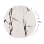 ΕΠΙΦΑΝΕΙΑ ΤΡΑΠΕΖΙΟΥ Φ70Χ2.5εκ. WERZALIT MARBLE WHITE-GREY 5657 HM5228.11 - Image 2