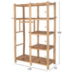 ΕΠΙΠΛΟ ΕΙΣΟΔΟΥ BALEN HM9550 ΞΥΛΟ ΤΕΑΚ ΣΕ ΦΥΣΙΚΟ ΧΡΩΜΑ 120x50x180Yεκ. - Image 2