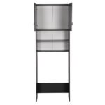 ΕΠΙΠΛΟ ΠΛΥΝΤΗΡΙΟΥ ΜΕ ΡΑΦΙΑ ΚΑΙ ΝΤΟΥΛΑΠΙ TERRY ΓΚΡΙ ΜΕΛΑΜΙΝΗ HM9122.13 64Χ29Χ181Υεκ. - Image 5