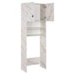 ΕΠΙΠΛΟ ΠΛΥΝΤΗΡΙΟΥ ΜΕ ΡΑΦΙΑ&ΝΤΟΥΛΑΠΙ TERRY ΛΕΥΚΟ ΜΑΡΜΑΡΟ ΕΦΕ HM9122.12 64Χ29Χ181Υεκ. - Image 3