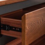 ΕΠΙΠΛΟ ΤΗΛΕΟΡΑΣΗΣ VEEN HM9741 MDF ΜΕ ΚΑΠΛΑΜΑ ΚΑΡΥΔΙΑΣ-ΚΑΡΥΔΙ&ΣΚΟΥΡΟ ΓΚΡΙ 170x40x50Υ - Image 6