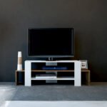 ΕΠΙΠΛΟ ΤΗΛΕΟΡΑΣΗΣ AGNETA ΜΕΛΑΜΙΝΗΣ HM9103.01 ΛΕΥΚΟ ΚΑΡΥΔΙ 120x29,5x40Y εκ. - Image 4