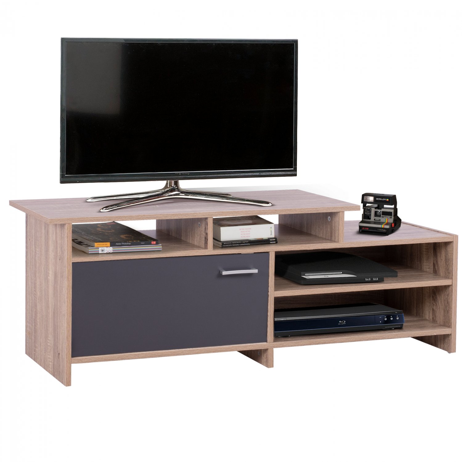 epiplo-tv-fb9876602-128x39x46y-ek-sonama ΕΠΙΠΛΟ TV SCOTT HM8766.02 123x39,5x35,5-45,5Y εκ. SONAMA ΓΚΡΙ - Image 1