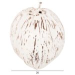 ΕΠΙΤΡΑΠΕΖΙΟ ΔΙΑΚΟΣΜΗΤΙΚΟ HM4326.05 ΚΑΡΥΔΑ ΣΕ ΛΕΥΚΟ ΧΡΩΜΑ 20x20x20Υεκ - Image 2