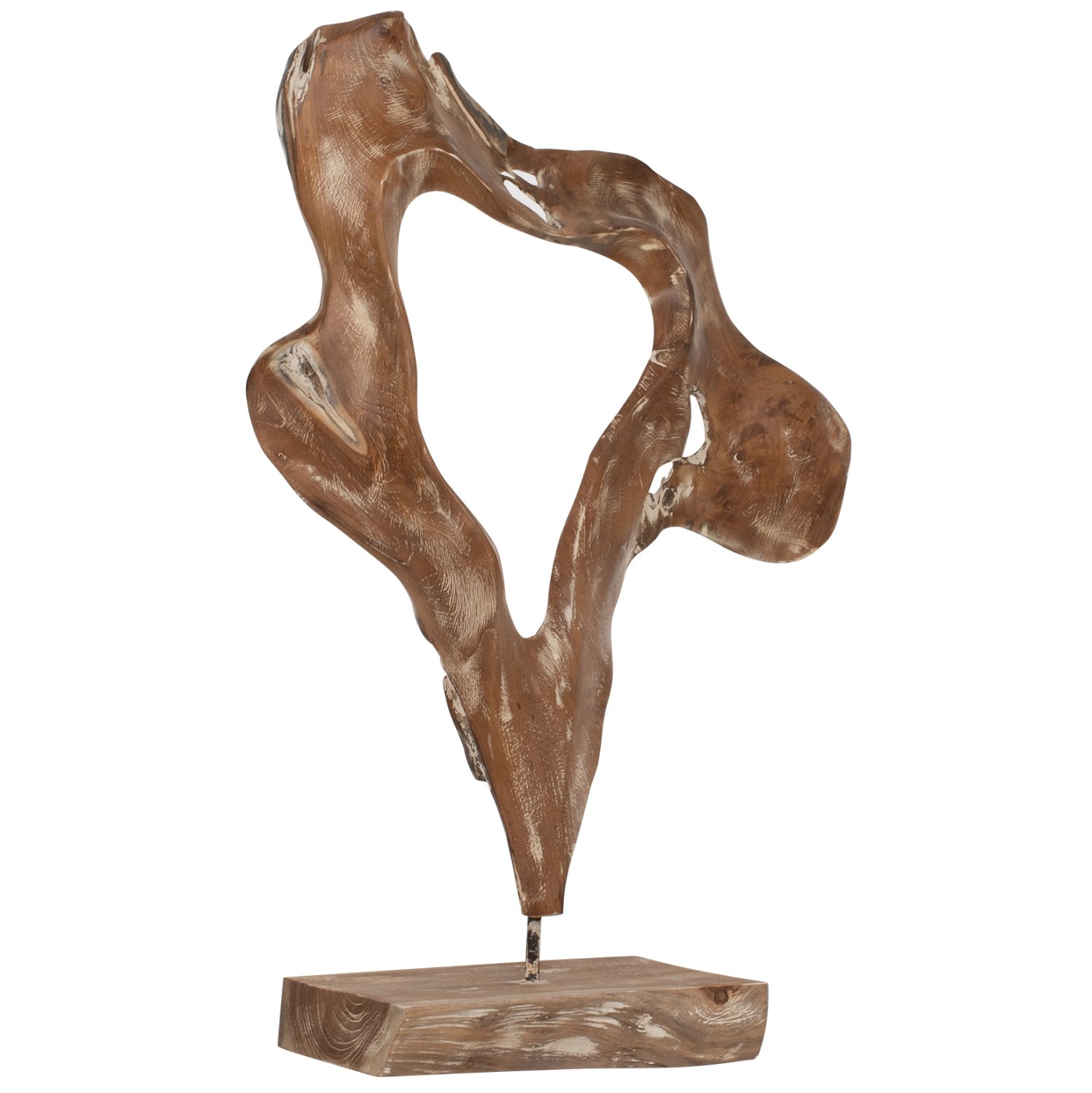 epitrapezio-diakosmitiko-fb97715-apo-mas ΕΠΙΤΡΑΠΕΖΙΟ ΔΙΑΚΟΣΜΗΤΙΚΟ HM7715 ΑΠΟ ΜΑΣΙΦ ΞΥΛΟ ΤEAK WHITEWASH 41,5Χ15Χ63Y ΕΚ. - Image 1