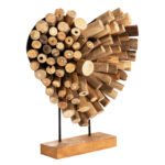 ΕΠΙΤΡΑΠΕΖΙΟ ΔΙΑΚΟΣΜΗΤΙΚΟ SHINZO HM7909 ΣΧΗΜΑ ΚΑΡΔΙΑ ΚΛΑΔΙΑ ΤΕΑΚ 44x5x44Yεκ. - Image 3