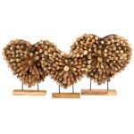 ΕΠΙΤΡΑΠΕΖΙΟ ΔΙΑΚΟΣΜΗΤΙΚΟ SHINZO HM7909 ΣΧΗΜΑ ΚΑΡΔΙΑ ΚΛΑΔΙΑ ΤΕΑΚ 44x5x44Yεκ. - Image 5