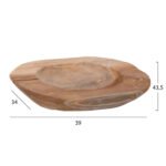 ΕΠΙΤΡΑΠΕΖΙΟ ΔΙΑΚΟΣΜΗΤΙΚΟ ΜΠΟΛ YOKI HM9628 ΞΥΛΟ ΤΕΑΚ Φ39x6,5Υ εκ. - Image 2