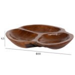 ΕΠΙΤΡΑΠΕΖΙΟ ΔΙΑΚΟΣΜΗΤΙΚΟ ΜΠΟΛ ΞΗΡΩΝ ΚΑΡΠΩΝ HM4272 ΞΥΛΟ ΤΕΑΚ Φ30x4,5Yεκ. - Image 2