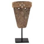 ΕΠΙΤΡΑΠΕΖΙΟ ΔΙΑΚΟΣΜΗΤΙΚΟ ΠΡΟΣΩΠΟ HM4315 PARAS STONE-ΜΕΤΑΛΛΙΚΟ ΜΑΥΡΟ STAND 10x7x21Υ εκ. - Image 3