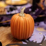 Beauty Home Κολοκύθα από Ρητίνη σε Πορτοκαλί & Χρυσό Ø10 x 13 cm - Image 2