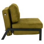 HM3078.13 ΠΟΛΥΘΡΟΝΑ ΚΡΕΒΑΤΙ, ΒΕΛΟΥΔΟ ΛΑΔΙ  95x92x66Υ εκ. - Image 5