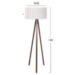 ΦΩΤΙΣΤΙΚΟ ΔΑΠΕΔΟΥ ΞΥΛΙΝΟ CRUZ HM7578.02 ΚΑΡΥΔΙ ΜΕ ΕΚΡΟΥ ΚΑΠΕΛΟ Φ38x140Y εκ. - Image 2