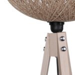 ΦΩΤΙΣΤΙΚΟ ΔΑΠΕΔΟΥ ΞΥΛΙΝΟ ΚΑΙ ΚΑΠΕΛΟ ΑΠΟ ΣΧΟΙΝΙ ΜΠΕΖ HM7376.01 Φ38x145Υ εκ. - Image 3