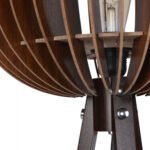 ΦΩΤΙΣΤΙΚΟ ΔΑΠΕΔΟΥ ΞΥΛΙΝΟ ΜΕ ΚΑΡΥΔΙ ΚΑΠΕΛΟ ΑΠΟ MDF HM7375.03 Φ36x145Υ εκ. - Image 3