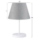 ΦΩΤΙΣΤΙΚΟ ΕΠΙΤΡΑΠΕΖΙΟ HM7603.01 ΛΕΥΚΟ-ΓΚΡΙ - Image 2