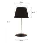 ΦΩΤΙΣΤΙΚΟ ΕΠΙΤΡΑΠΕΖΙΟ ΜΑΤΑΛΛΙΚΟ ΜΑΥΡΟ HM7569.01 25x50Y εκ. - Image 2