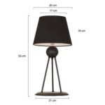 ΦΩΤΙΣΤΙΚΟ ΕΠΙΤΡΑΠΕΖΙΟ ΜΑΥΡΟ HM7396.01 21x53cm - Image 2