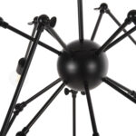 ΦΩΤΙΣΤΙΚΟ ΟΡΟΦΗΣ 12-ΦΩΤΟ HM4167 ΜΑΥΡΟΙ ΜΕΤΑΛΛΙΚΟΙ ΑΡΘΡΩΤΟΙ ΒΡΑΧΙΟΝΕΣ Φ92x120Υεκ - Image 6