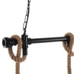 ΦΩΤΙΣΤΙΚΟ ΟΡΟΦΗΣ 3-ΦΩΤΟ ΚΡΕΜΑΣΤΟ HM4180 ΜΕΤΑΛΛΟ ΜΑΥΡΟ-ΣΧΟΙΝΙ ΦΥΣΙΚΟ 80x14,5x137Υεκ. - Image 5