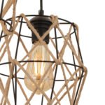 ΦΩΤΙΣΤΙΚΟ ΟΡΟΦΗΣ 3ΦΩΤΟ ΜΕΤΑΛΛΙΚΟ ΜΑΥΡΟ HM7430.01 40x90 εκ. - Image 4