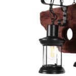 ΦΩΤΙΣΤΙΚΟ ΟΡΟΦΗΣ 6-ΦΩΤΟ ΚΡΕΜΑΣΤΟ HM4117 ΞΥΛΟ-ΜΕΤΑΛΛΟ-ΓΥΑΛΙ 116Υεκ - Image 4