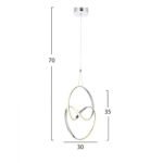 ΦΩΤΙΣΤΙΚΟ ΟΡΟΦΗΣ HM7509.01 30x30x70 εκ. - Image 2