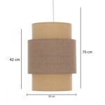 ΦΩΤΙΣΤΙΚΟ ΟΡΟΦΗΣ HM7627.01 ΚΑΦΕ-ΜΠΕΖ - Image 2