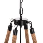 ΦΩΤΙΣΤΙΚΟ ΟΡΟΦΗΣ ΚΡΕΜΑΣΤΟ 8-ΦΩΤΟ HM4169 ΜΑΥΡΟ ΜΕΤΑΛΛΟ-ΣΧΟΙΝΙ Φ66x131Υεκ. - Image 5