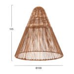 ΦΩΤΙΣΤΙΚΟ ΟΡΟΦΗΣ ΚΡΕΜΑΣΤΟ HM4034 ΙΝΕΣ ΔΕΝΤΡΟΥ ΜΠΑΝΑΝΑΣ ΣΕ ΚΑΦΕ Φ100x100-105Yεκ. - Image 2