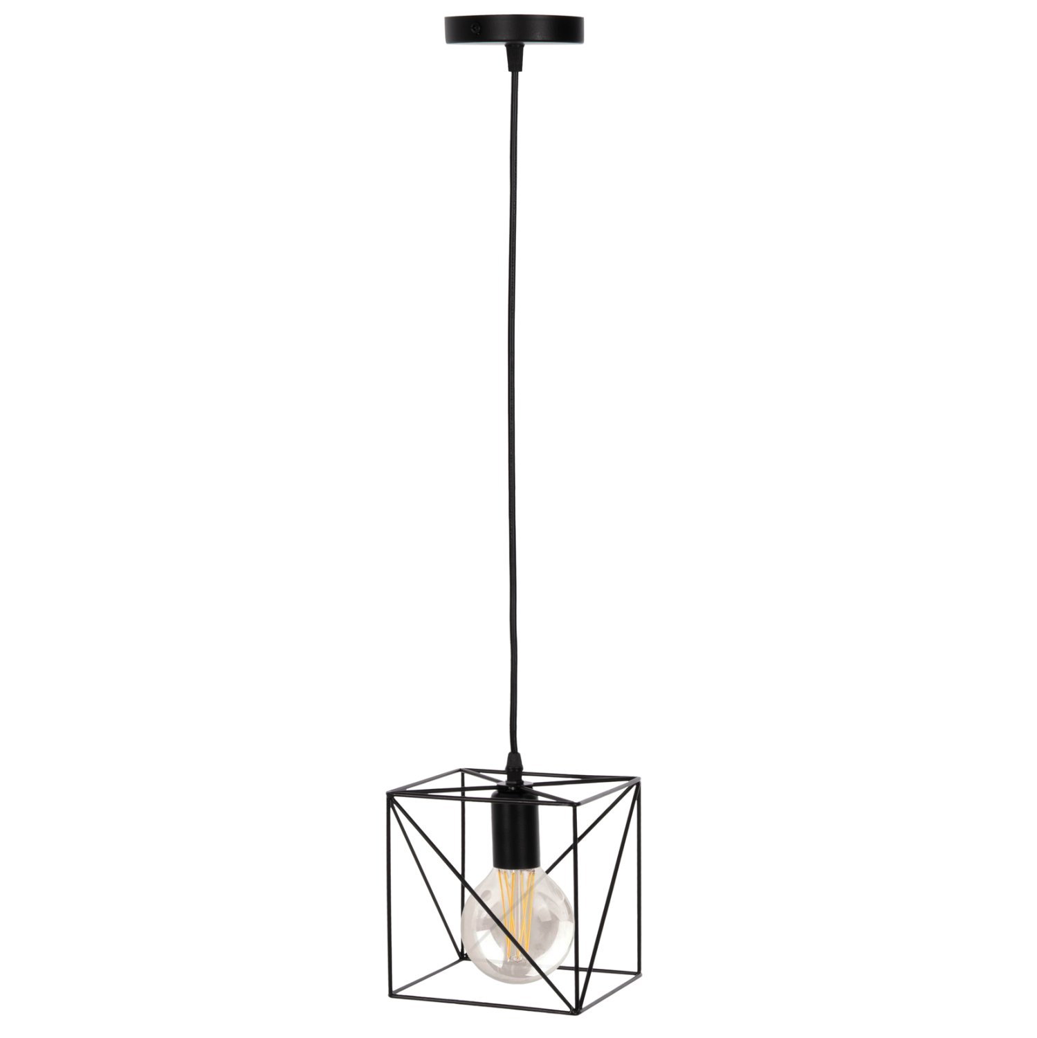 fotistiko-orofis-kremasto-fb94039-mayros ΦΩΤΙΣΤΙΚΟ ΟΡΟΦΗΣ ΚΡΕΜΑΣΤΟ HM4039 ΜΑΥΡΟΣ ΜΕΤΑΛΛΙΚΟΣ ΚΥΒΟΣ 16x16x123Υεκ. - Image 1