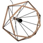 ΦΩΤΙΣΤΙΚΟ ΟΡΟΦΗΣ ΚΡΕΜΑΣΤΟ HM4062 ΜΕΤΑΛΛΟ ΜΑΥΡΟ-ΣΧΟΙΝΙ 33x37x128Υεκ. - Image 6