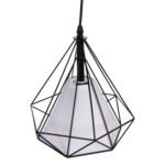 ΦΩΤΙΣΤΙΚΟ ΟΡΟΦΗΣ ΚΡΕΜΑΣΤΟ HM4065 ΜΑΥΡΟ ΜΕΤΑΛΛΙΚΟ ΚΑΠΕΛΟ-ΛΕΥΚΟ ΚΑΛΥΜΜΑ ΛΑΜΠΤΗΡΑ 25x25x125Y εκ. - Image 4