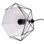 ΦΩΤΙΣΤΙΚΟ ΟΡΟΦΗΣ ΚΡΕΜΑΣΤΟ HM4065 ΜΑΥΡΟ ΜΕΤΑΛΛΙΚΟ ΚΑΠΕΛΟ-ΛΕΥΚΟ ΚΑΛΥΜΜΑ ΛΑΜΠΤΗΡΑ 25x25x125Y εκ. - Image 6