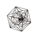 ΦΩΤΙΣΤΙΚΟ ΟΡΟΦΗΣ ΚΡΕΜΑΣΤΟ HM4067 ΜΑΥΡΟ ΜΕΤΑΛΛΙΚΟ ΔΙΚΤΥΩΤΟ ΚΑΠΕΛΟ 36x30x130Υεκ. - Image 6