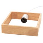 ΦΩΤΙΣΤΙΚΟ ΟΡΟΦΗΣ ΚΡΕΜΑΣΤΟ HM4071 ΞΥΛΙΝΟ TΕΤΡΑΓΩΝΟ ΚΑΠΕΛΟ-ΛΕΥΚΟ ΚΑΛΩΔΙΟ 20Χ125Υ - Image 5