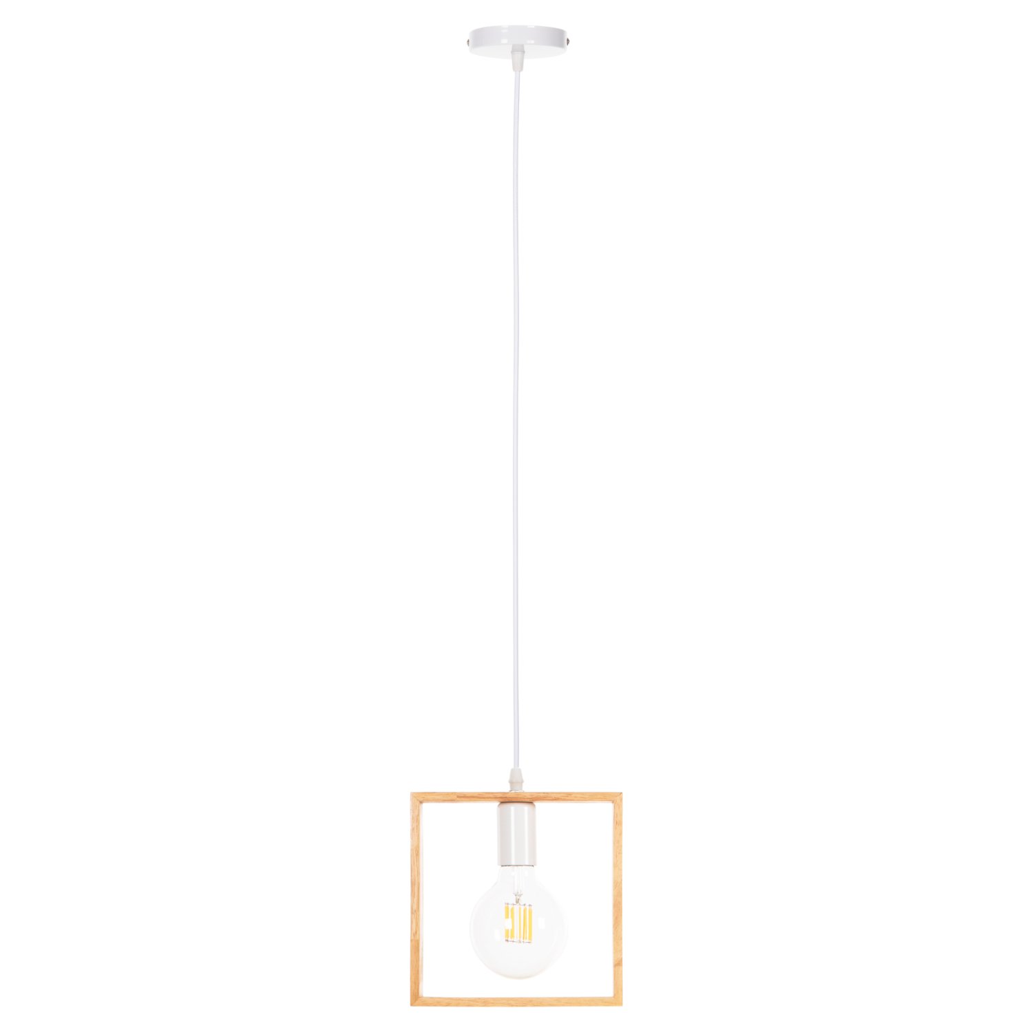 fotistiko-orofis-kremasto-fb94071-xylino ΦΩΤΙΣΤΙΚΟ ΟΡΟΦΗΣ ΚΡΕΜΑΣΤΟ HM4071 ΞΥΛΙΝΟ TΕΤΡΑΓΩΝΟ ΚΑΠΕΛΟ-ΛΕΥΚΟ ΚΑΛΩΔΙΟ 20Χ125Υ - Image 1