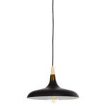 ΦΩΤΙΣΤΙΚΟ ΟΡΟΦΗΣ ΚΡΕΜΑΣΤΟ HM4080 ΜΑΥΡΟ ΜΕΤΑΛΛΟ-ΞΥΛΙΝΗ ΛΕΠΤΟΜΕΡΕΙΑ 35x35x112Υεκ - Image 3