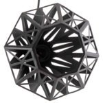 ΦΩΤΙΣΤΙΚΟ ΟΡΟΦΗΣ ΚΡΕΜΑΣΤΟ HM4083 3 "ΦΑΝΑΡΑΚΙΑ" ΜΑΥΡΟ ΜΕΤΑΛΛΟ Φ23x127Yεκ. - Image 6